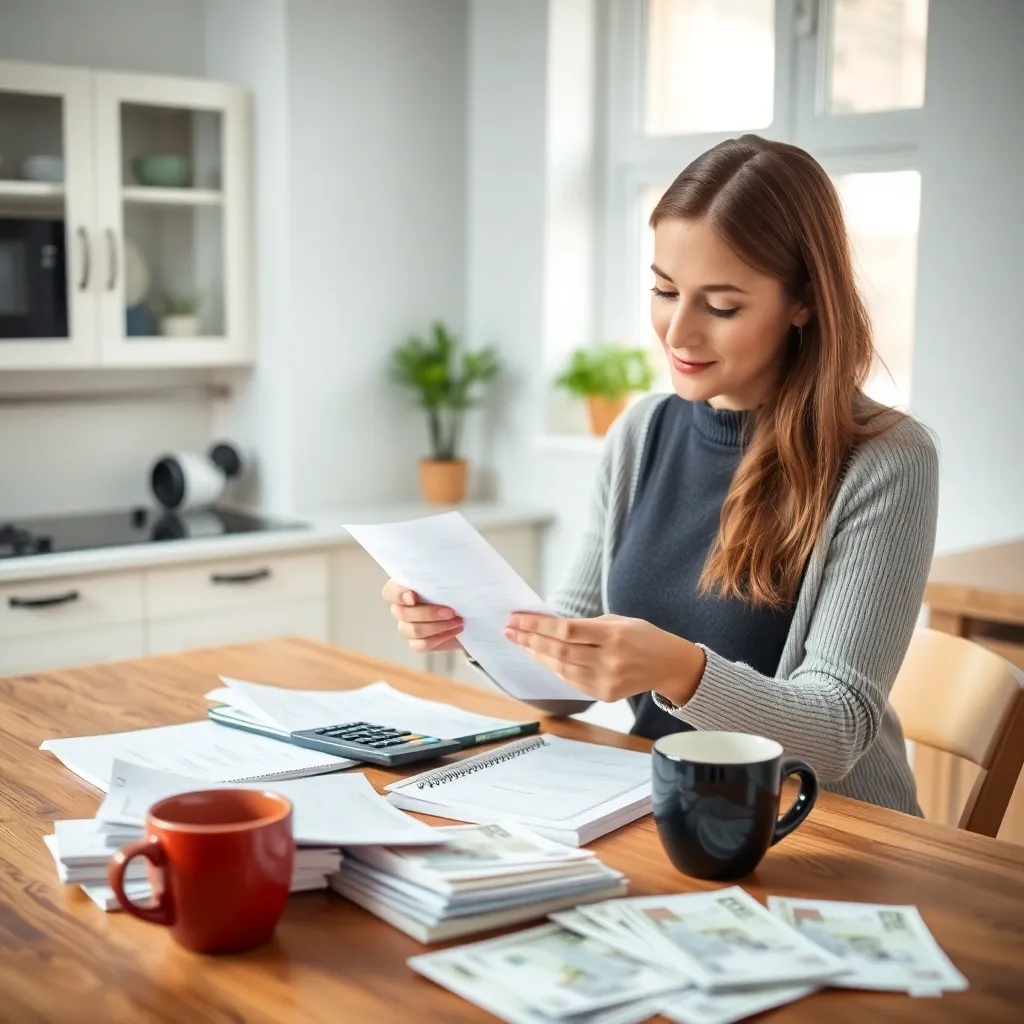 Wykres giełdowy na ekranie laptopa z osobą analizującą dane